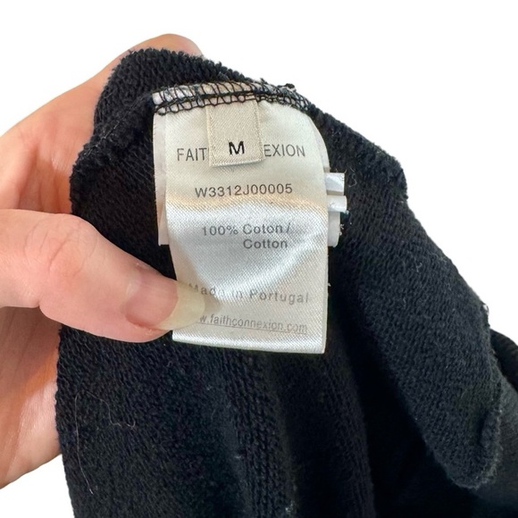 FAITH CONNEXION Hooded Cut Out Sweatshirt Dress Sailor Hooded Sweater in Black - Picture 11 of 12